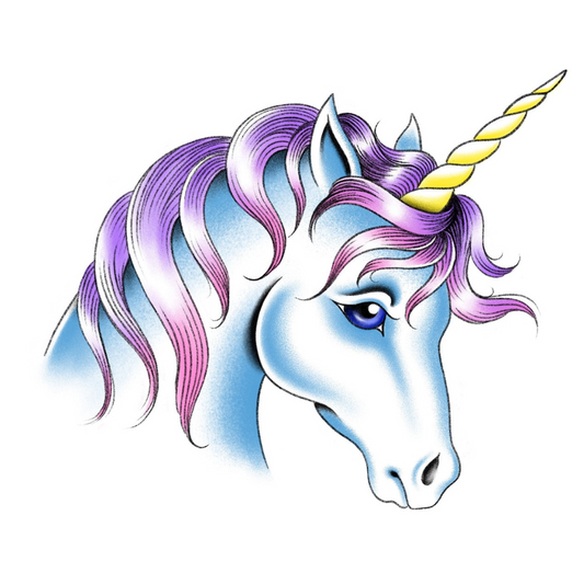 Unicorn in Blue - 3" x 4"