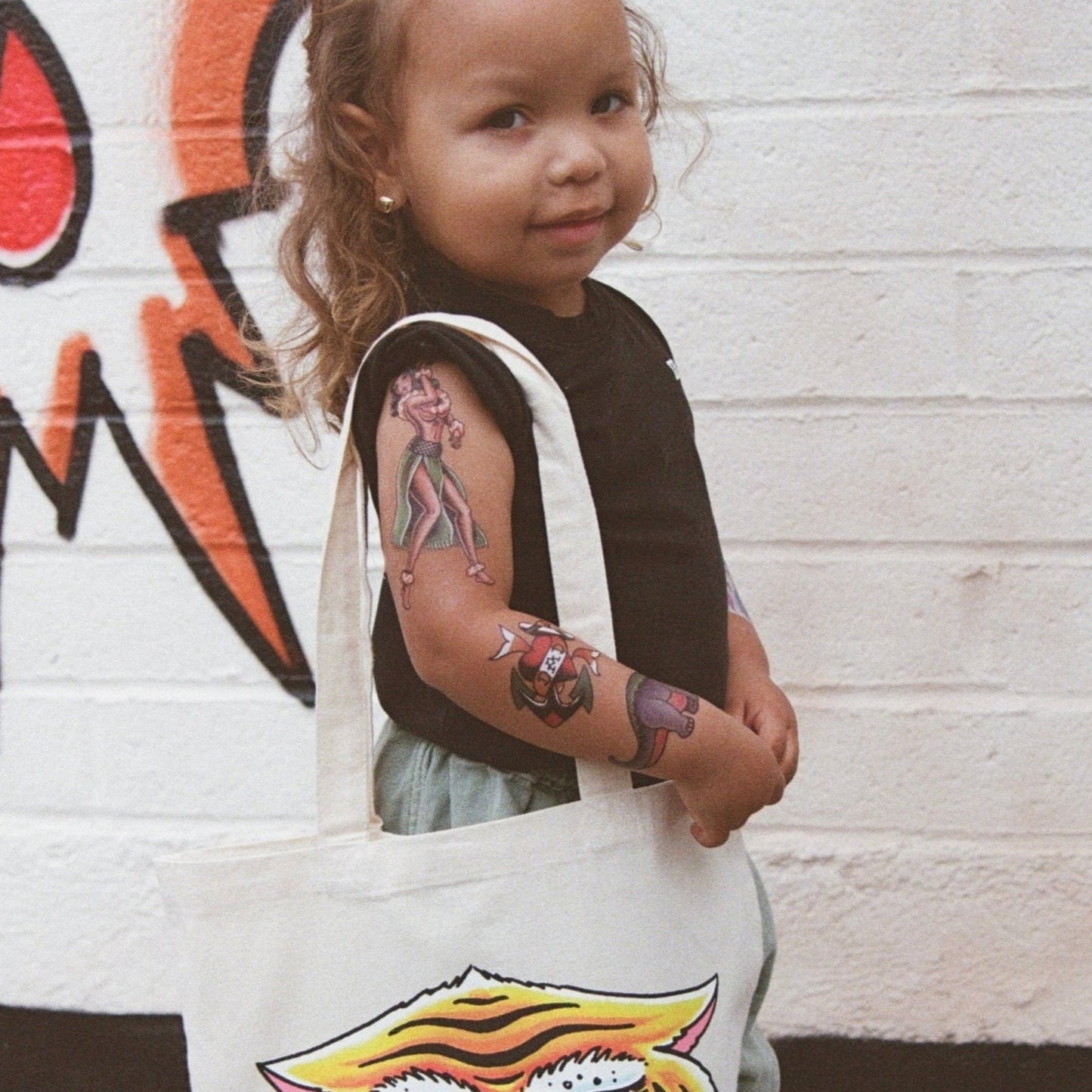 Toddler Tattoos - "Tiger Tote Bag"