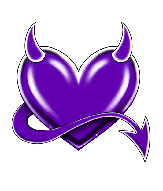 Purple Heart - 2" x 2"
