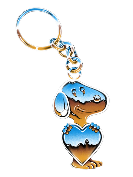 Snoopy Heart Keychain - 3" x 4"