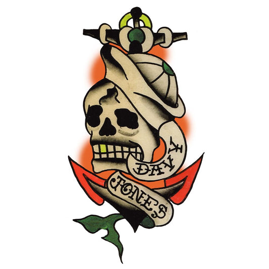 Davy Jones Temporary Tattoo - 2.5" x 4.5”