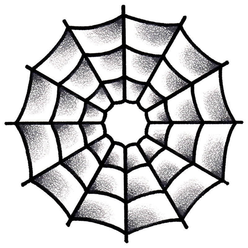 Spider Web Temporary Tattoo - 2.5" x 2.5”
