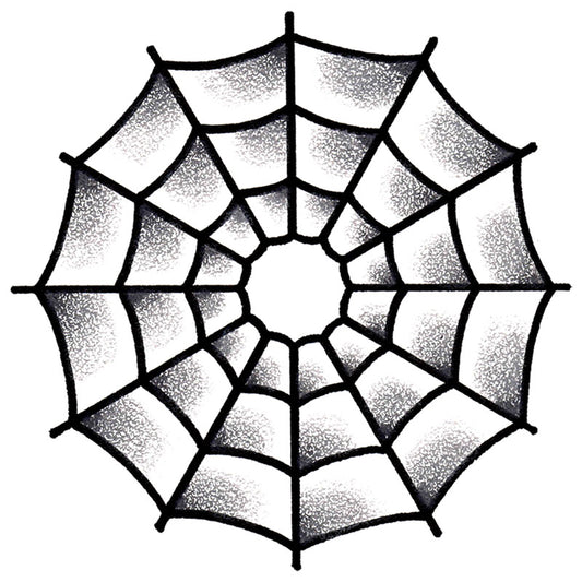 Spider Web Temporary Tattoo - 2.5" x 2.5”