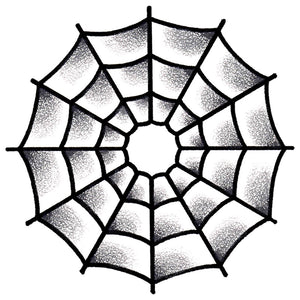 Spider Web Temporary Tattoo - 2.5" x 2.5”