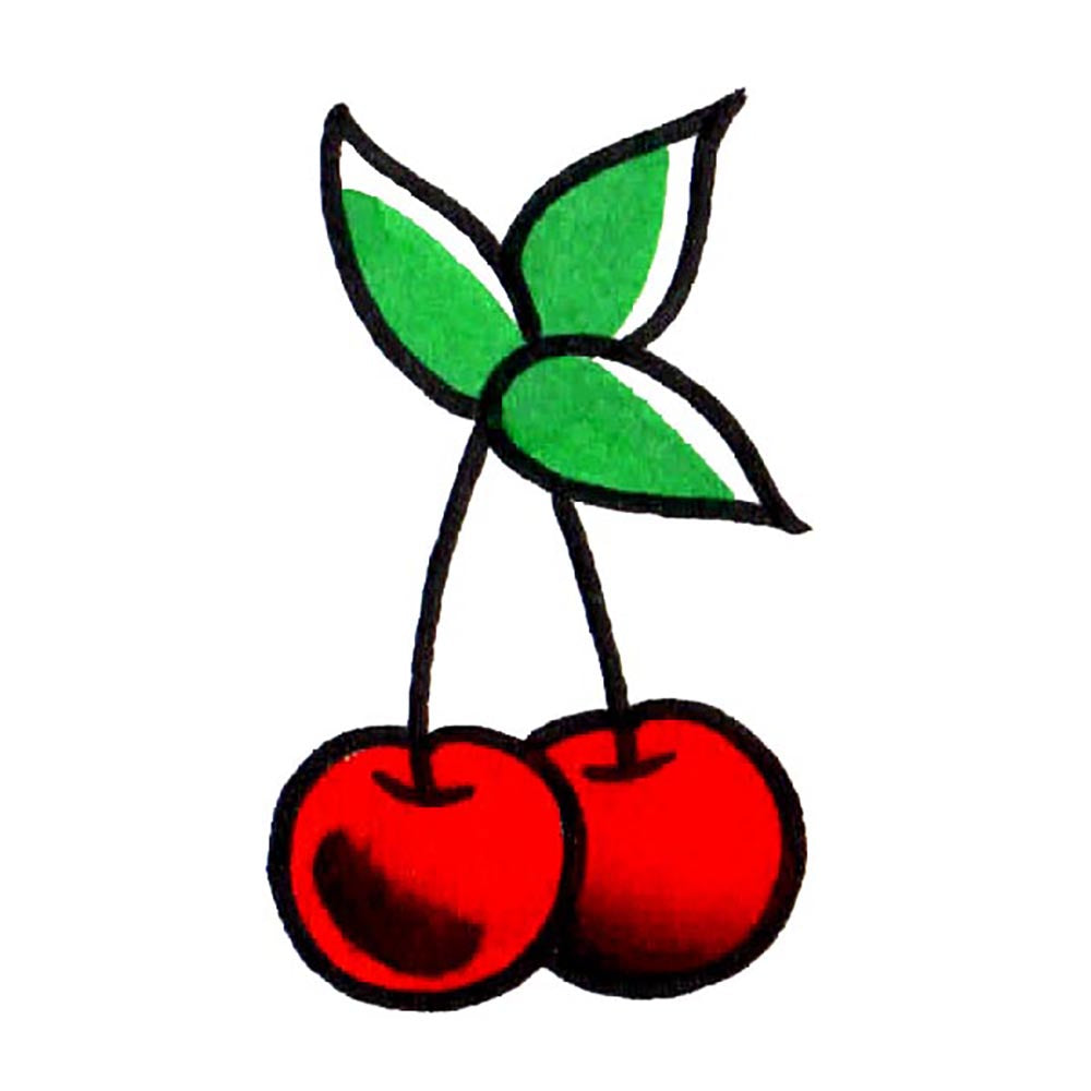 Cherries Temporary Tattoo - 1.5" x 2”