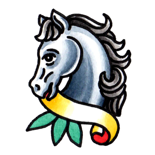 Pony Temporary Tattoo - 2” x 2.5”