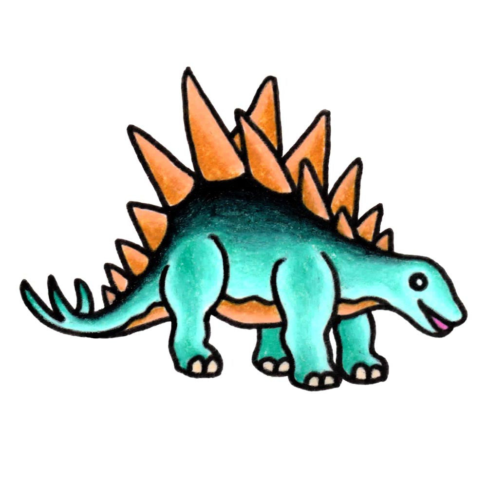 Stegosaurus - The Dinosaur Series - 2" x 3"