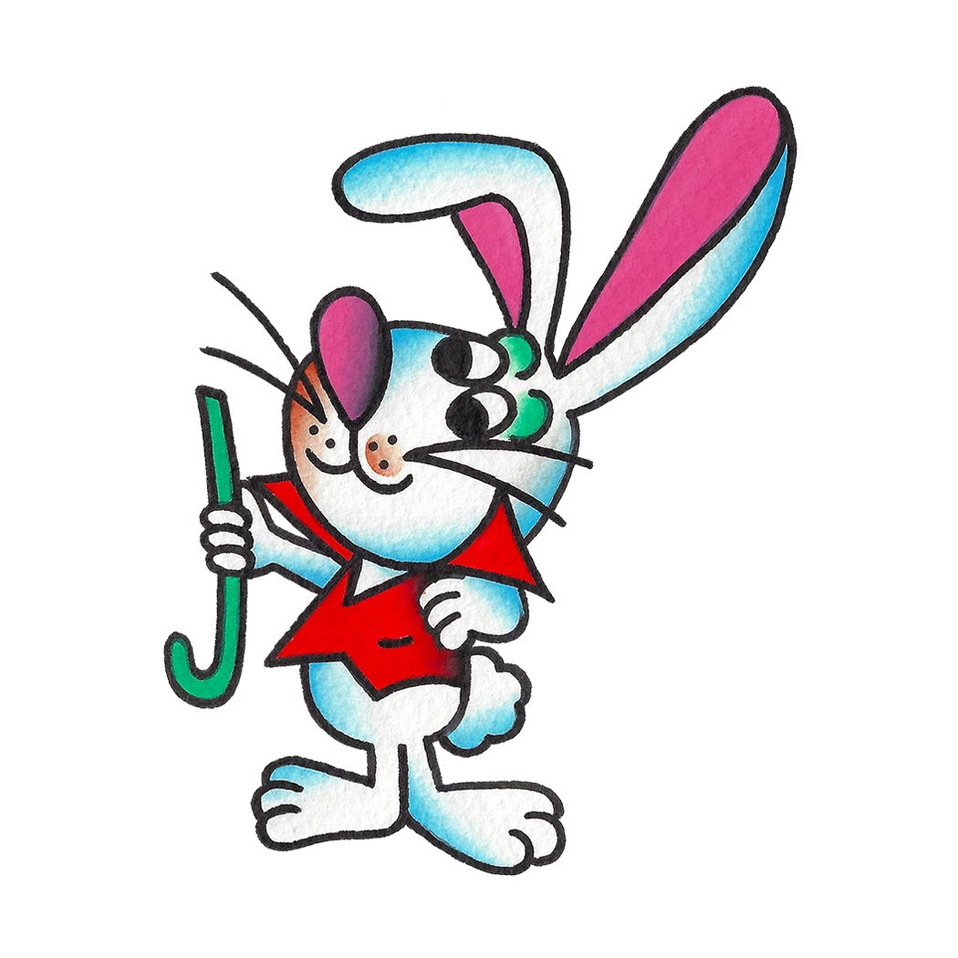 Magic Rabbit Temporary Tattoo - 2.5" x 3”
