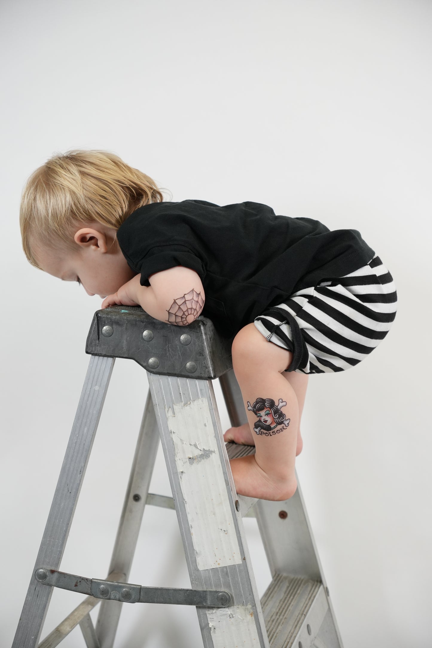 Spider Web Temporary Tattoo - 2.5" x 2.5”