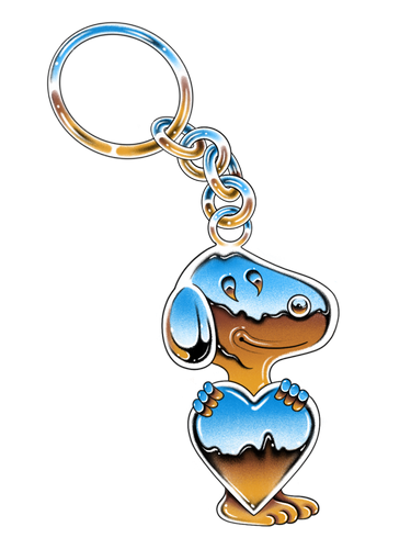 Snoopy Heart Keychain - Dimensions - 3