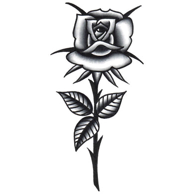 Rose Temporary Tattoo - 1.5