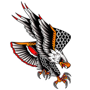 Eagle Temporary Tattoo - 4" x 5.5”