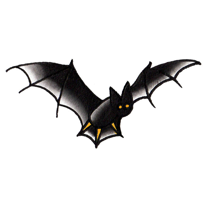 Bat Temporary Tattoo  - 1.5” x 3”