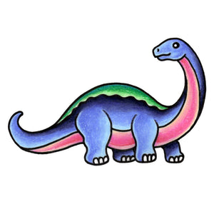 Brontosaurus - The Dinosaur Series - 2.5" x 3.5"